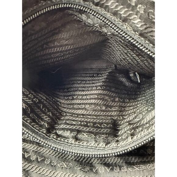 Vintage Prada Tessuto Jacquard Logo Mini Nylon Tote*Lock & Key Present*GREAT BAG - Picture 10 of 10